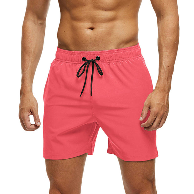 Mens Swim Trunks Quick Dry Beach Shorts with Zipper Pockets