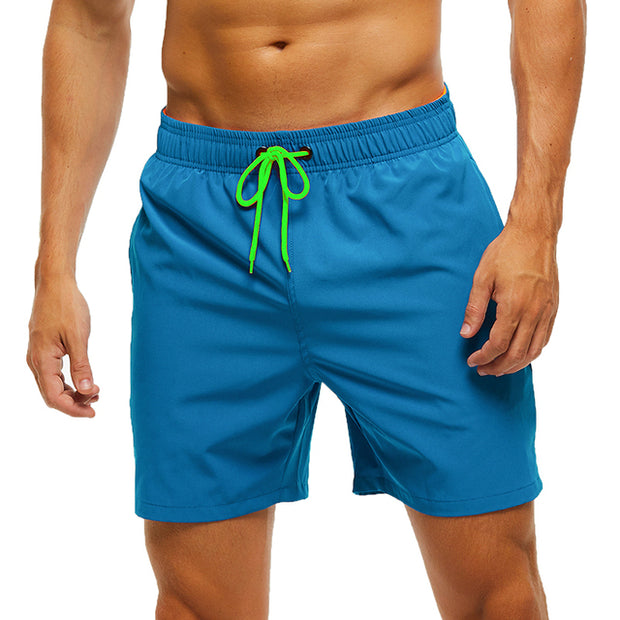 Mens Swim Trunks Quick Dry Beach Shorts with Zipper Pockets