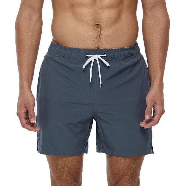 Mens Swim Trunks Quick Dry Beach Shorts with Zipper Pockets