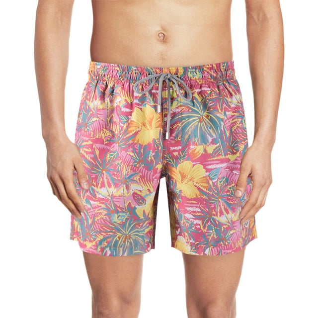 Mens Beach Shorts Surfing Boardshorts with Mesh Lining