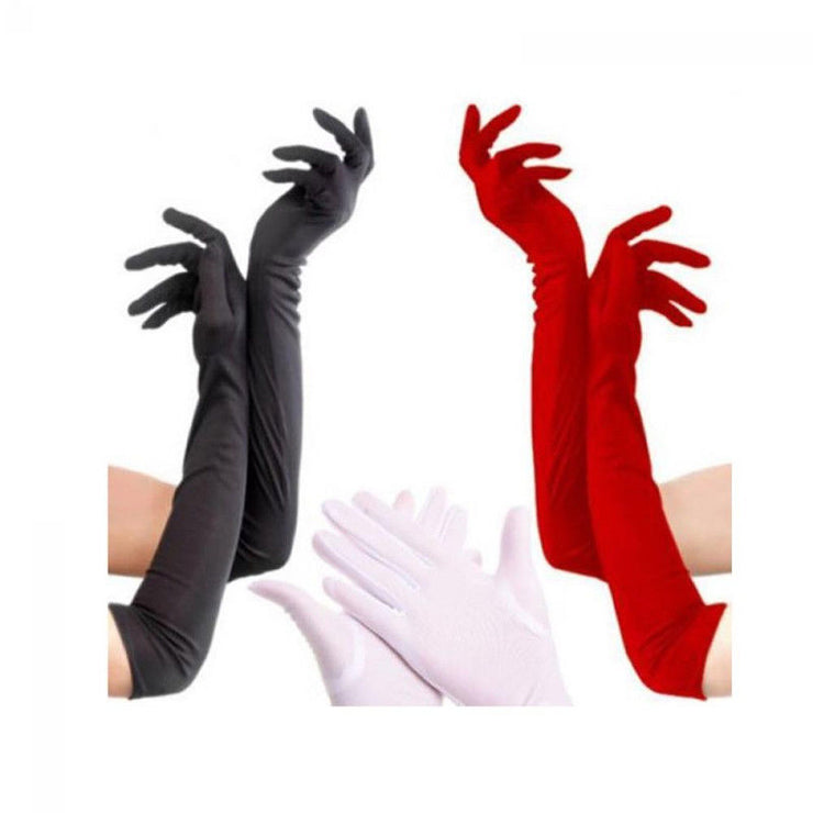 Women Finger Long Gloves Flapper Gloves Matching Costume